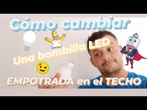 ¡Ahorra energía y dinero! Aprende a cambiar una bombilla LED empotrada en el techo